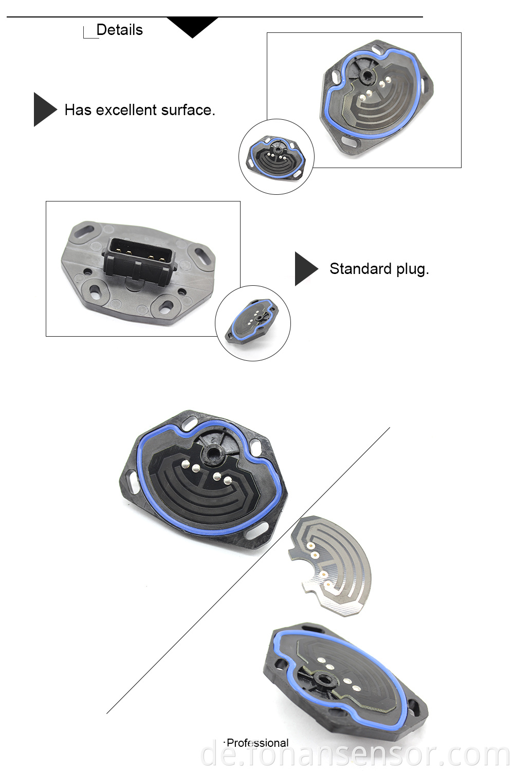 Neuer Mobiletron Trottle Position Sensor für VW Audi Skoda Citroen Peugeot 3437022 037907385a 051133028g 3436020406